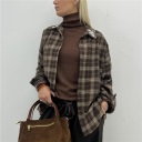 camicia asimmetrica con applicazione sul colletto asymmetric